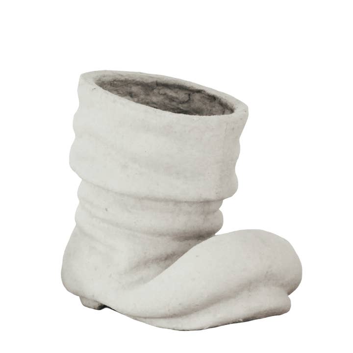 Bare Naked Crafts - Wholesale Christmas Decoration - Medium Santa Boot, ready-to-finish paper mache