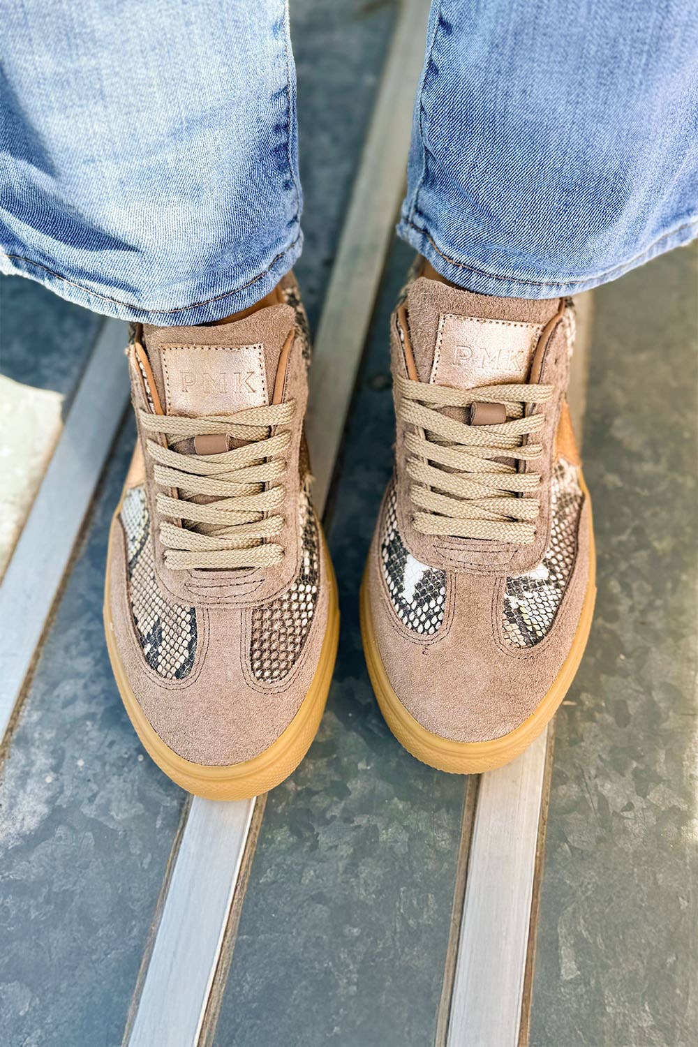 PMK SHOES – Großhandel Lifestyle-Sneaker – Damen – Novalis - Schlangennerz - Handgefertigte Sneakers aus Rindsleder2