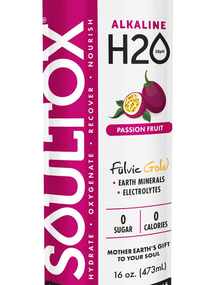 SOULTOX 10PH alkalische mineraalwaterblikken - Passievrucht voor wholesale door Lucky Soul