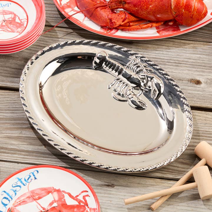 Silver Plated Lobster Oval Platter 16 x 12 for wholesale by Certified International