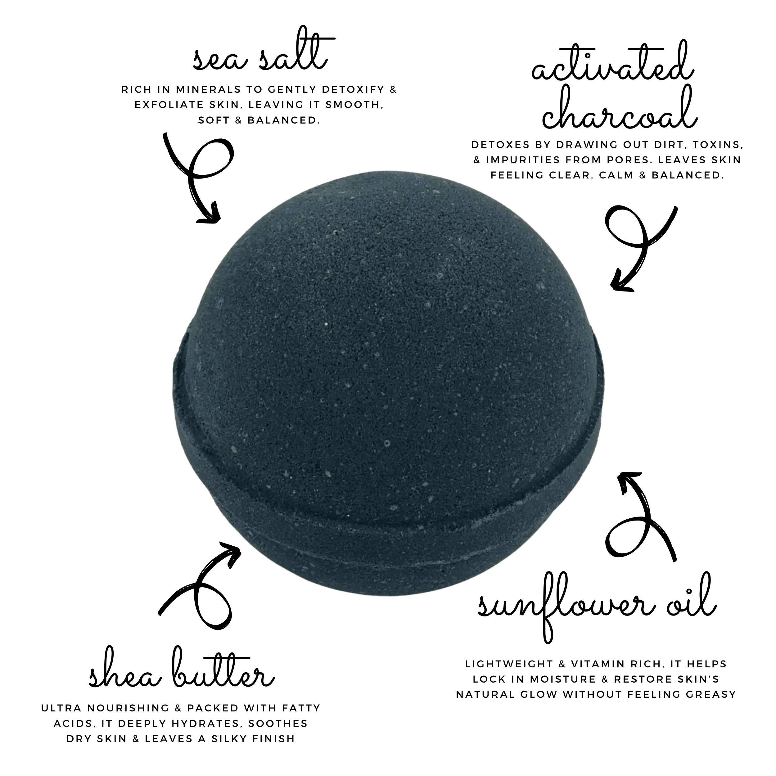 Orglamix - Wholesale Bath Bomb/Fizz - Naughty List: Lump of Coal Bath Bomb | Christmas2