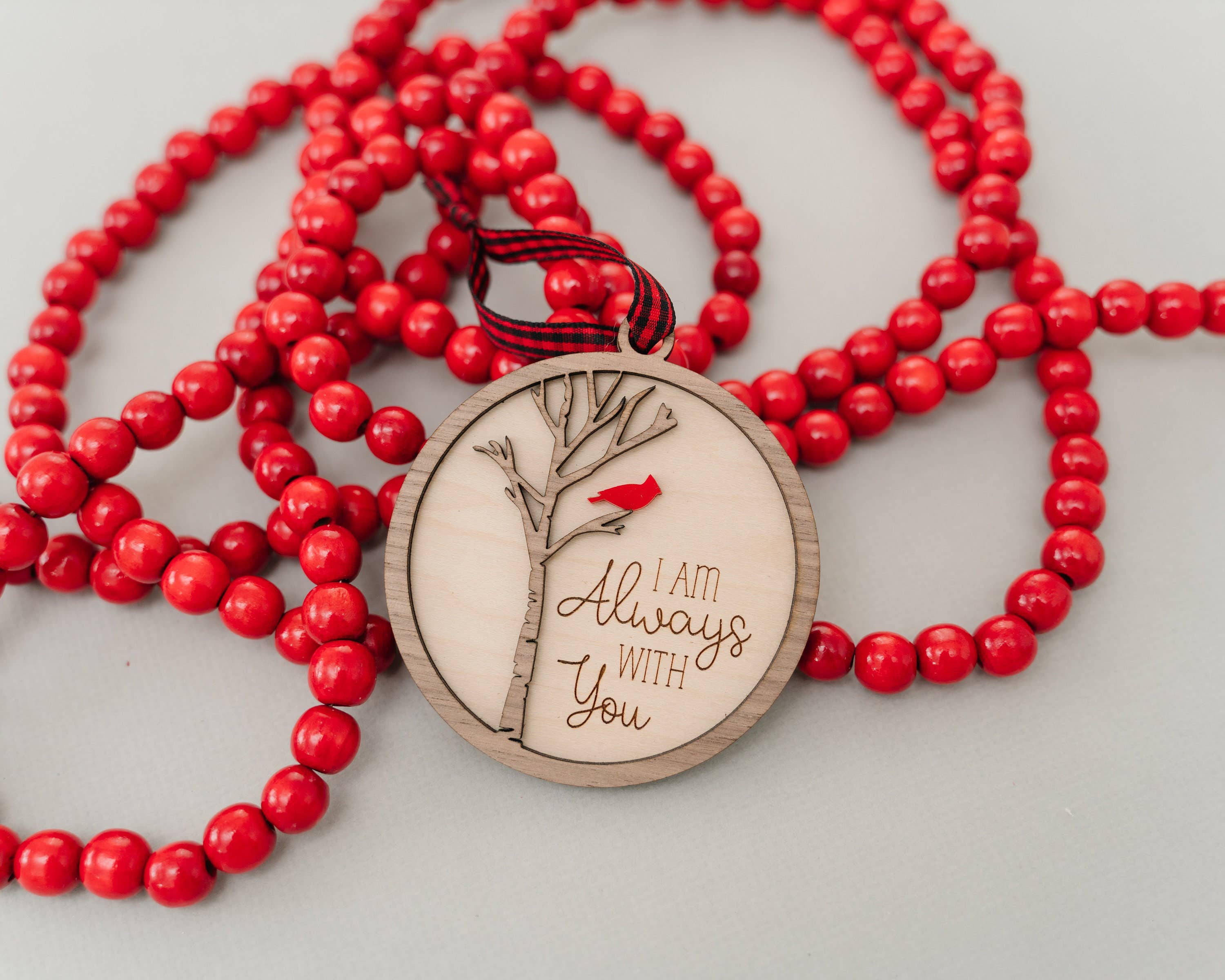 Woodlander Workshop - Wholesale Ornament - Cardinal Always With You Christmas Holiday Ornament4