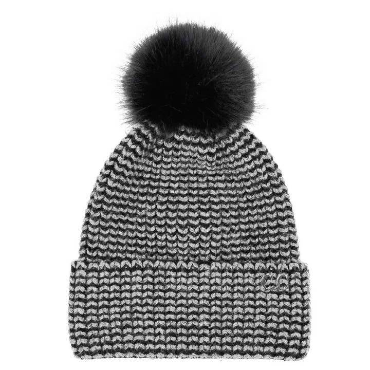 MiMi Wholesale - Wholesale Beanie - Women's - HTC0064 Two Tone Angora Cuff Beanie3