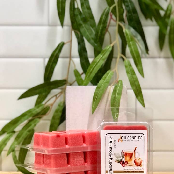 S H Candles - Wholesale Wax Melt - Cranberry Apple Cider Soy Candle Collection