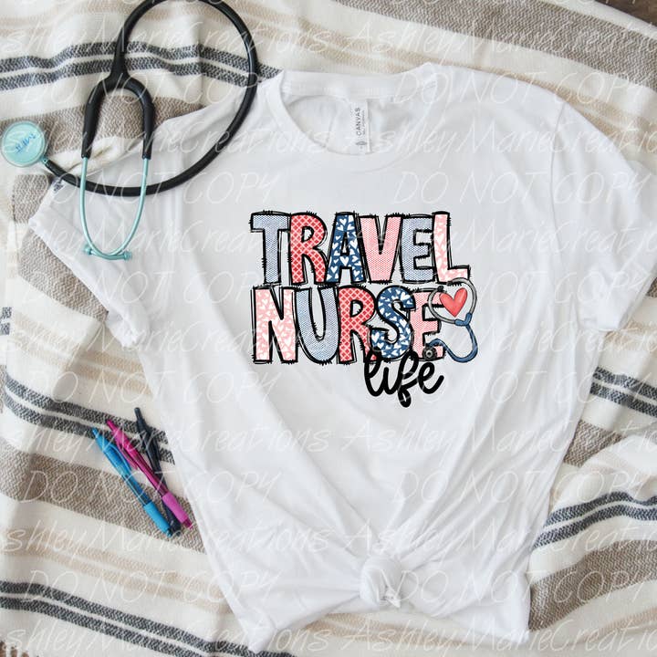 Travel Nurse Life für den Großhandel von Ashley Marie Creations