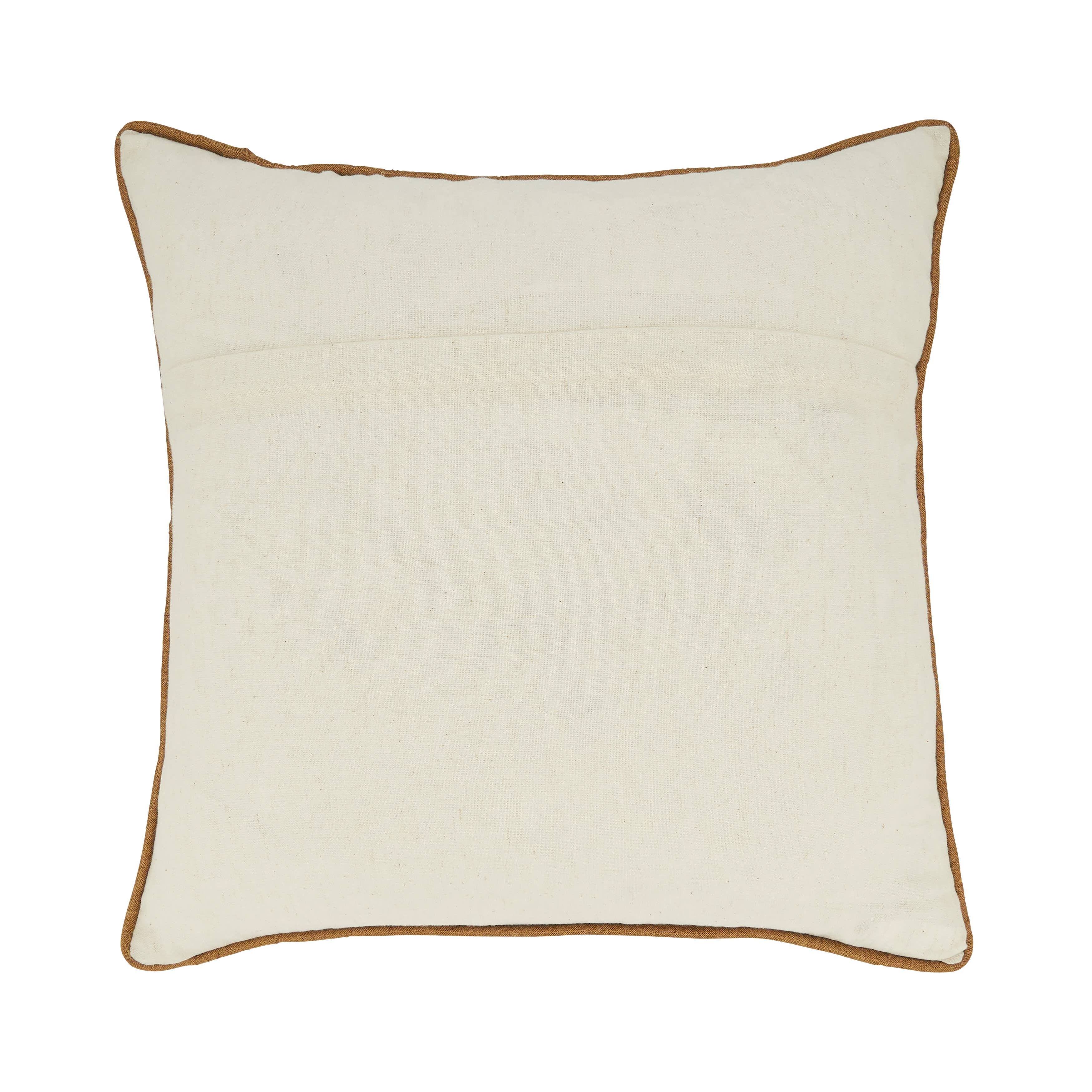 Natural Embroidered Bumble Bee Pillow for wholesale on Faire1