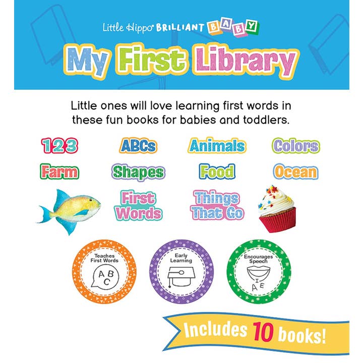 Little Hippo Books - Wholesale Preschool Book (3-5) - My First Library5
