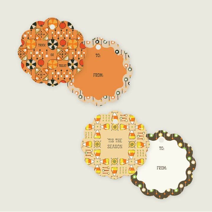 Trick or Treat Gift Tags for wholesale by re:mused studio