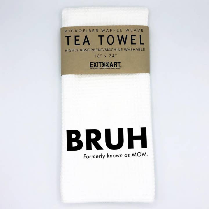 EXIT82ART - Wholesale Theedoek - BRUH - Microvezel Wafelstructuur Theedoek1