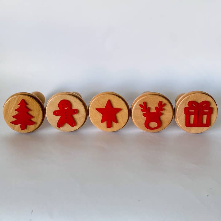 Cub & Kid - Wholesale Rubber/decorative stamp - Varnished Wooden Stamps (Blank)2