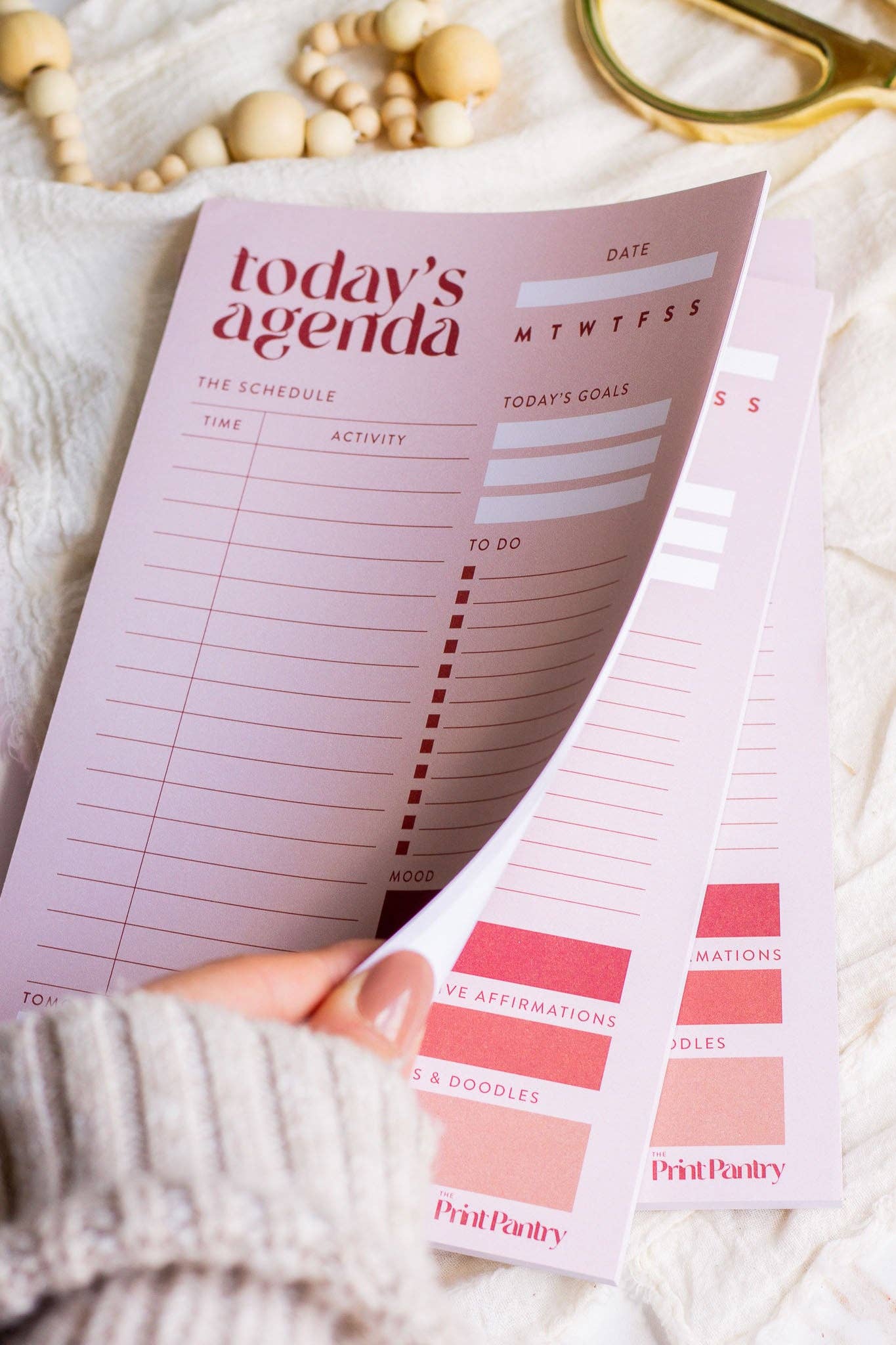 The Print Pantry - Wholesale Notepad - Daily Agenda Notepad2