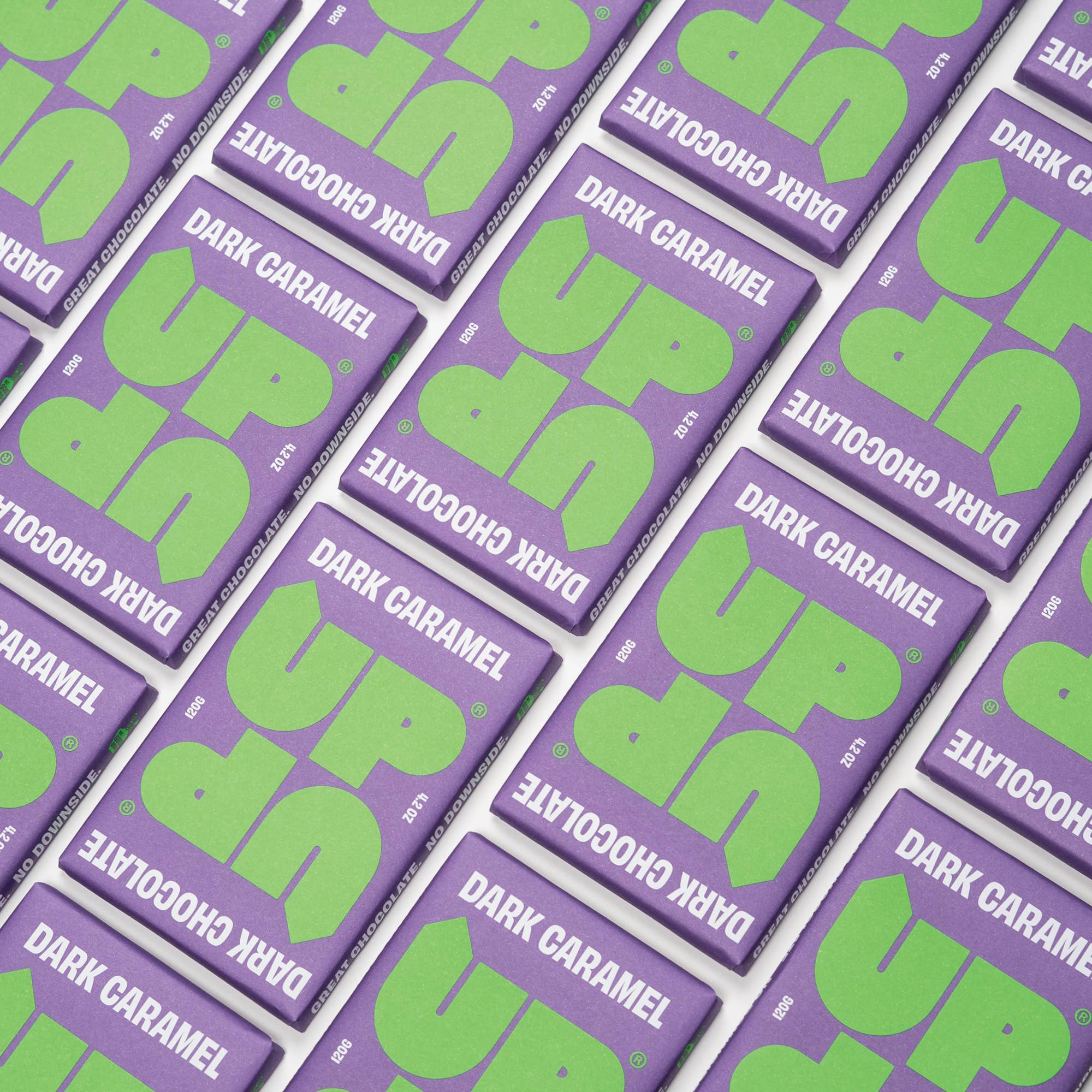 UP-UP Chocolate [No duties when shipping to US!] - Wholesale Chocolate Bar - Dark Caramel Chocolate 120G/4.2OZ3