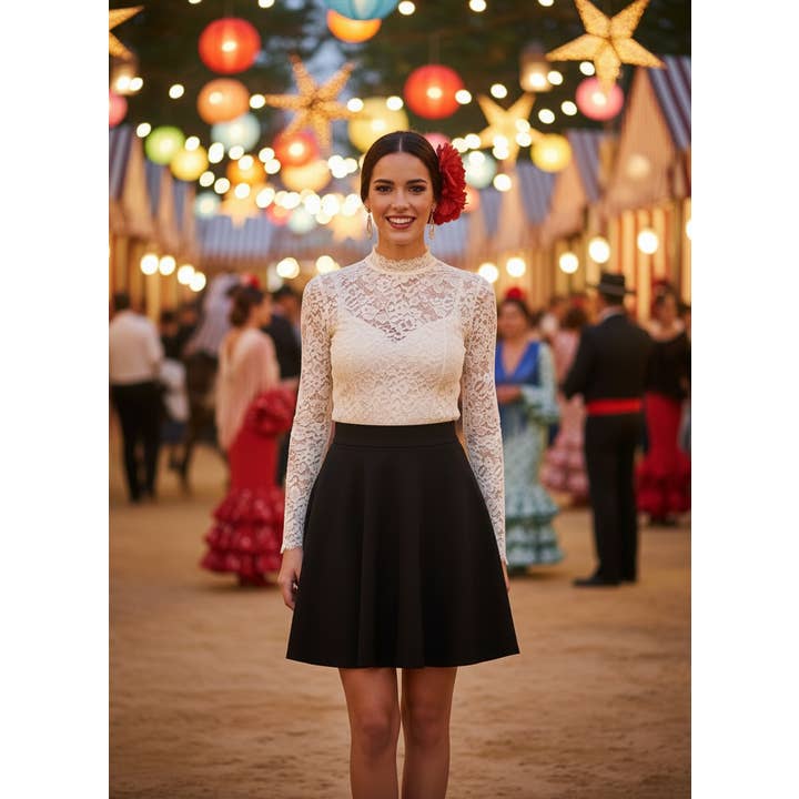 BLACK SKATER SKIRT 1642 and other Purchase Wholesale blusas para mujer. Free Returns & Net 60 Terms on Faire trending on Faire.