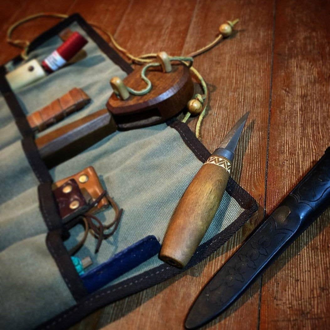 Journeyman Handcraft - Wholesale Pouch - Unisex - Canvas Tool Roll for Carving10