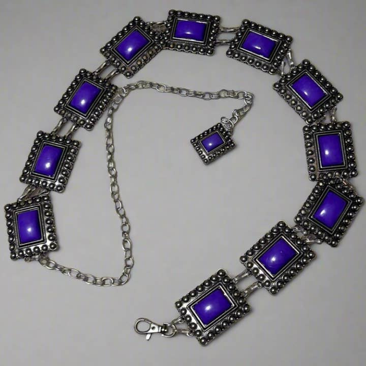 Cedar Hill Country Market - Wholesale Belt - Women's - Purple Concho Belts0