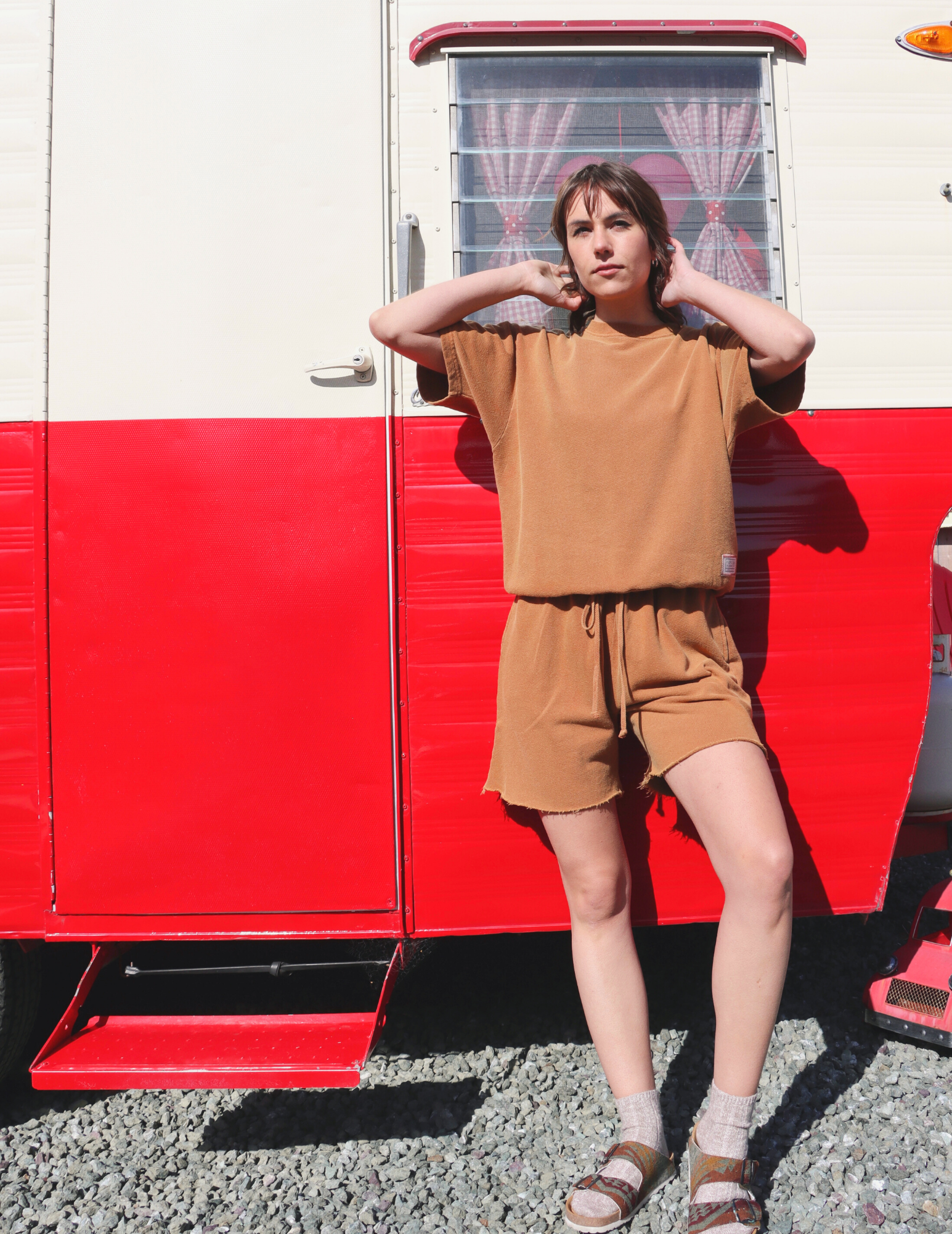 People Of Leisure - Wholesale Sweatshirt - Women's - Melody  Crewneck Saddle5