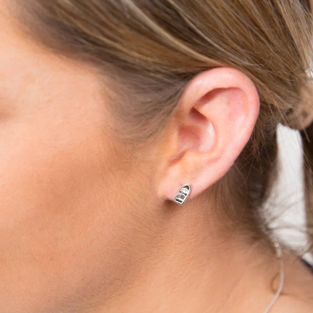 Patsy Kane | Nautical - Wholesale Stud/Post Earrings - New England Dory Earrings 14kt gold dipped4