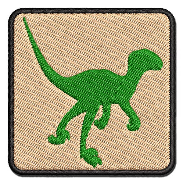 Sniggle Sloth - Wholesale Patch - Velociraptor Dinosaur Solid Multi-Color Embroidered Iron-On Patch Applique