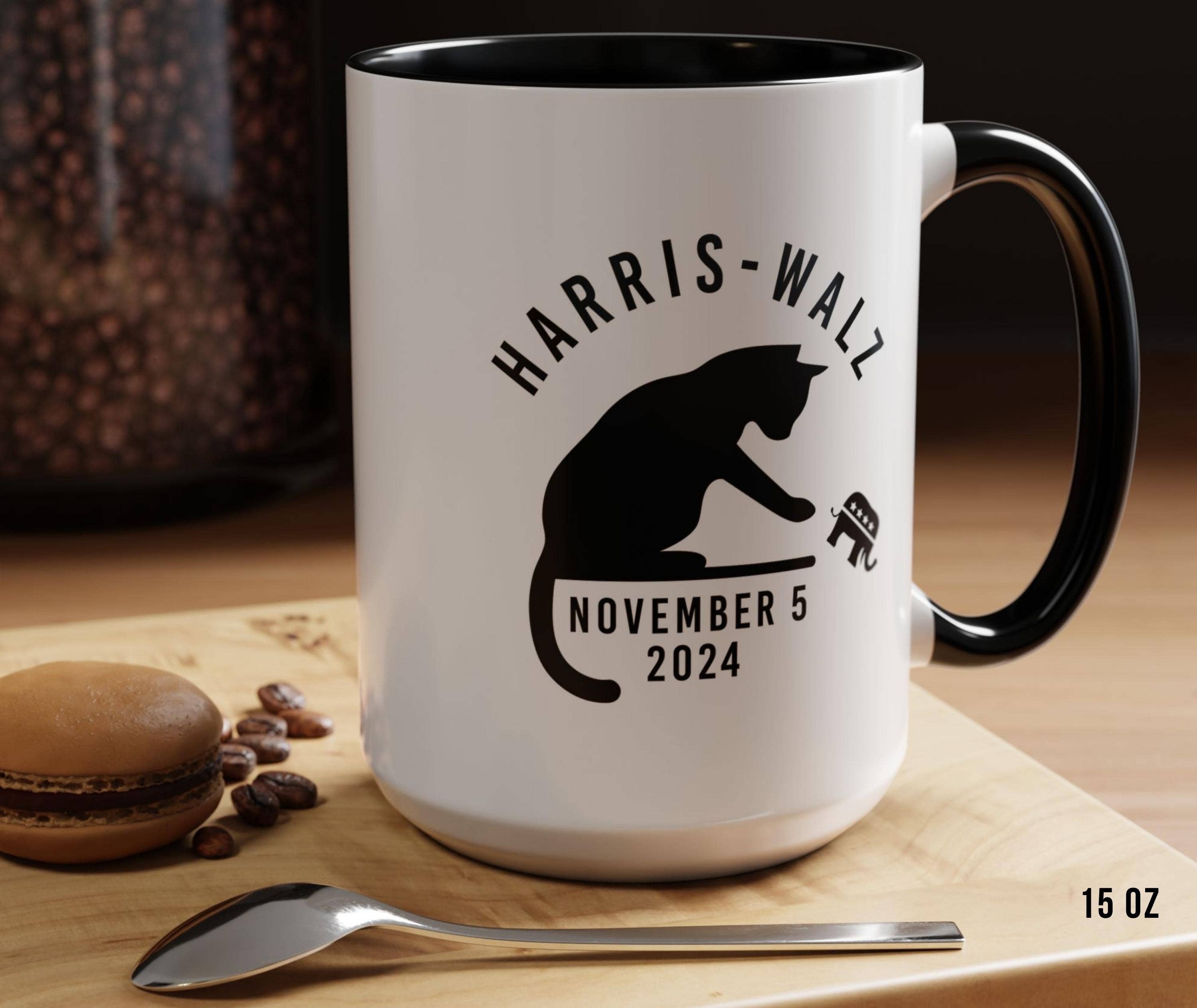 NVC Ecommerce LLC - Vente Tasse à café - Tasse Election Cat 2024, tasse de satire politique, élection drôle 6