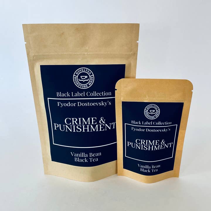 Crime and Punishment Inspired - Vanilla Bean BLACK TEA for wholesale by NovelTea Bookstore & Gifts