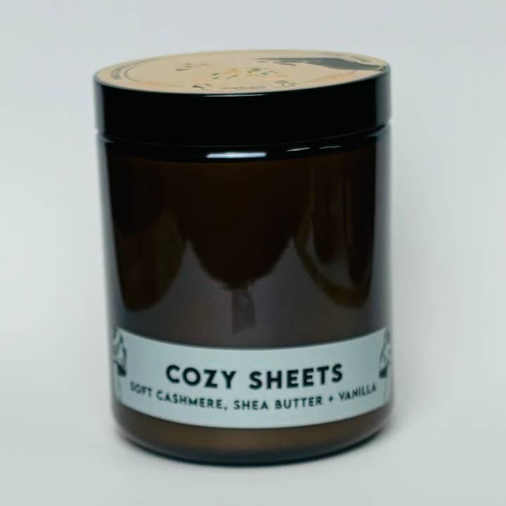 Charleston & Harlow Candle Co. - Wholesale Jar/Filled Candle - FALL Cozy Sheets -Cashmere, Shea Butter + Vanilla Soy Candle