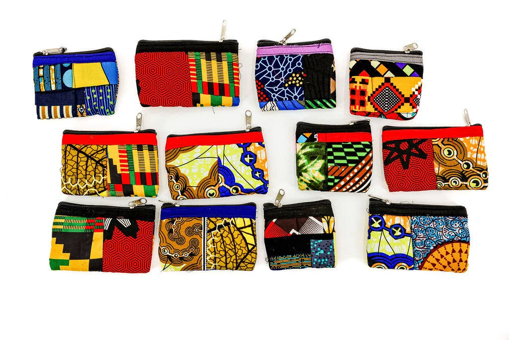 Gitzell FairTrade - Vente Porte-monnaie – femme - Porte-monnaie, patchwork - Lot de 121