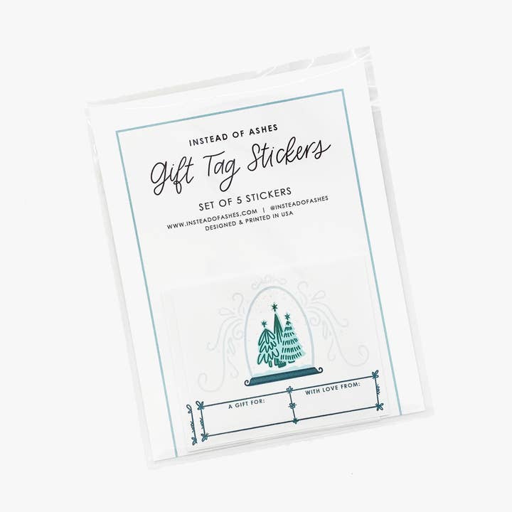 Stickers met kerstcadeaulabel - Grillige sneeuwbol - Vakantie voor wholesale door Instead of Ashes