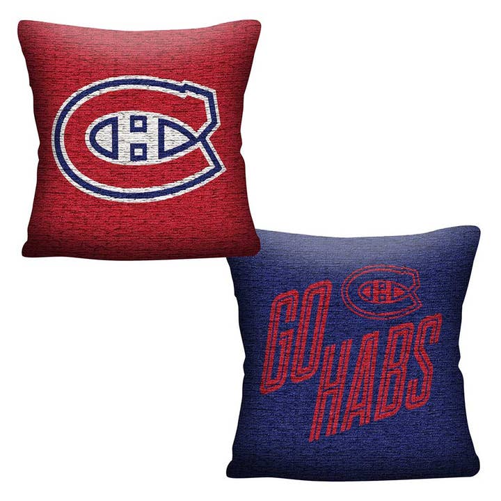 Canadiens de la LNH INVERT - Coussin tissé pour la vente par The Northwest Group