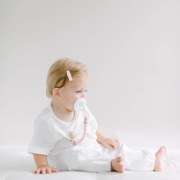 Stroller Society - Wholesale Pacifier Clip - Baby - Pacifier Clip - Pink and Blue1