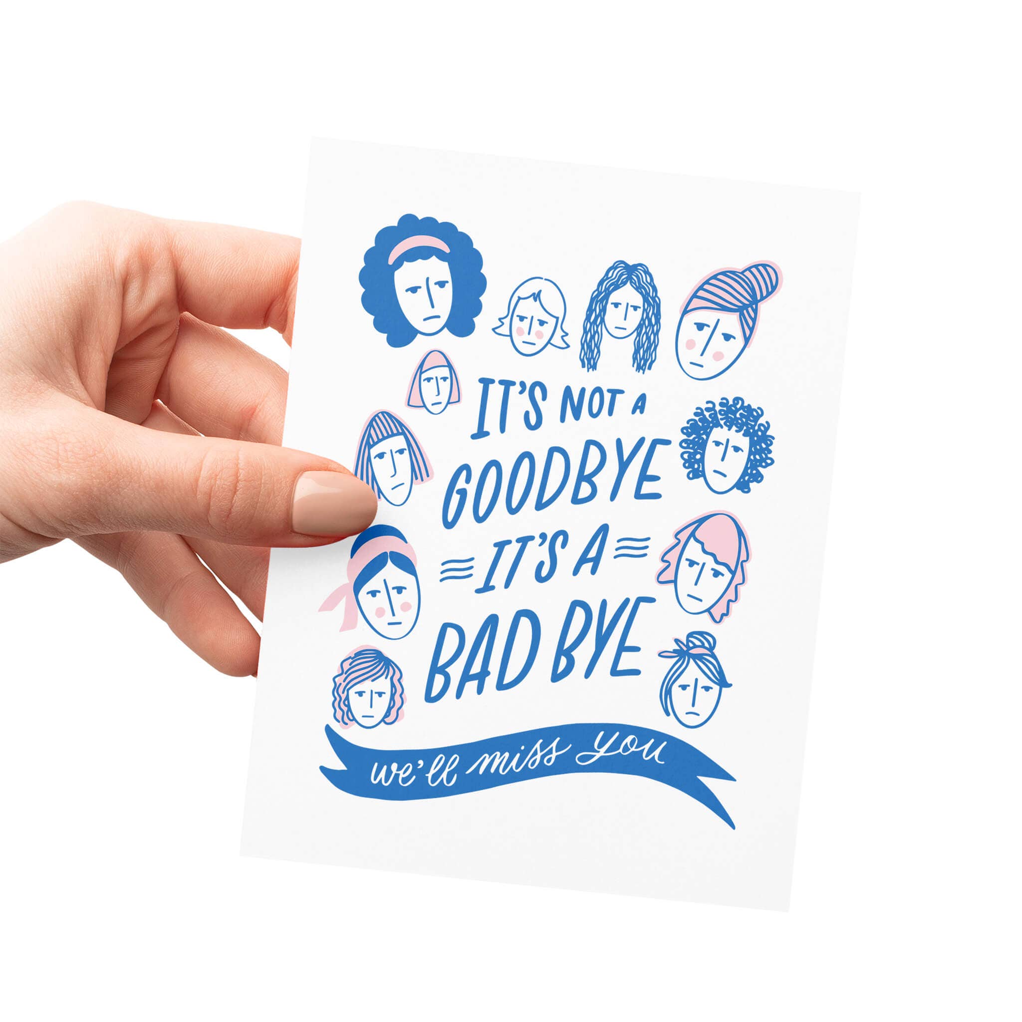 Friendly Fire Paper - Wholesale Sympathy Card - Bad Bye Letterpress Card1