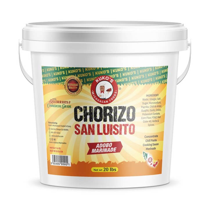 Chorizo San Luisito adobo marinade koncentrat chili pasta for engroshandel hos Kuko's adobos marinade sauce and seasoning
