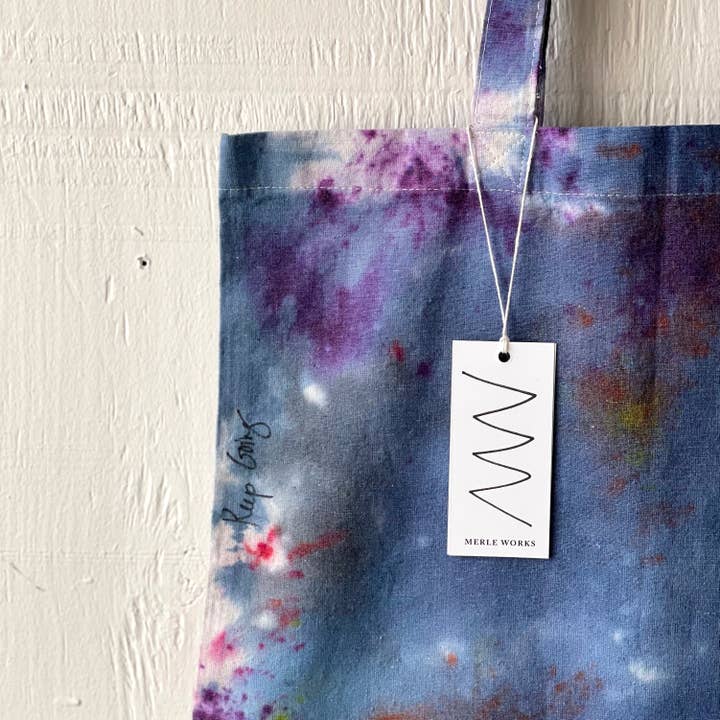 Merle Works – Engroshandel Tote bag - Dame – Malerens håndfarvet tote1