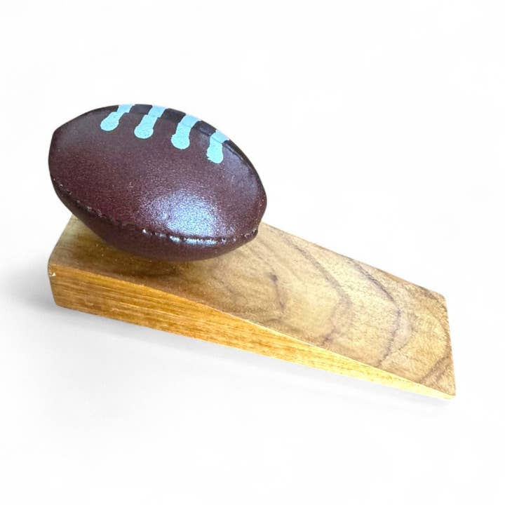 SPORTGIFTZ - Mini Rugby Ball Door Stop | Unique Home Decor for Rugby Fans 11cm for wholesale by SPORTGIFTZ