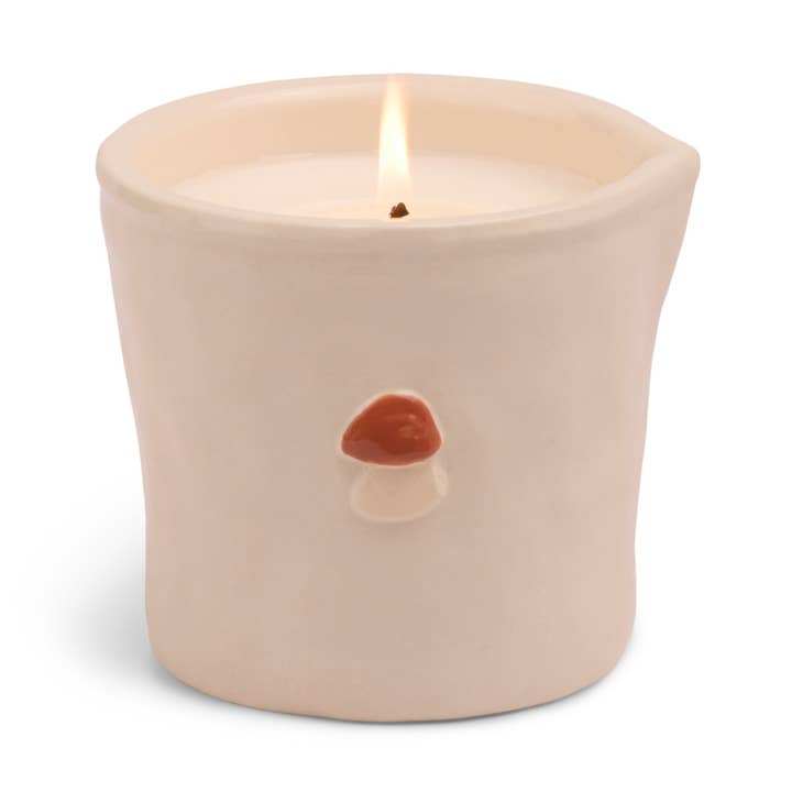 Paddywax Bistro Mushroom Ceramic Candle - Wild Mushroom for wholesale by Designworks Collective