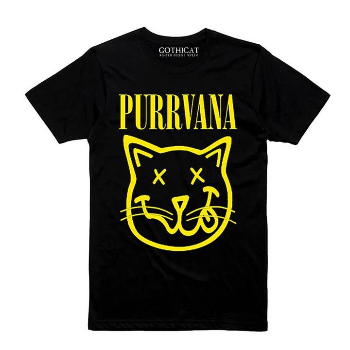 T-shirt Purrvana por atacado de Gothicat