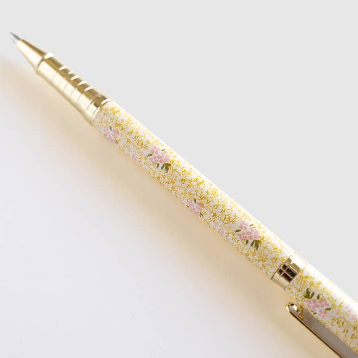 Pen + Pillar - Wholesale Pen - Floral Metal Ballpoint Pen - Refillable, Gold | Vine+Bloom1