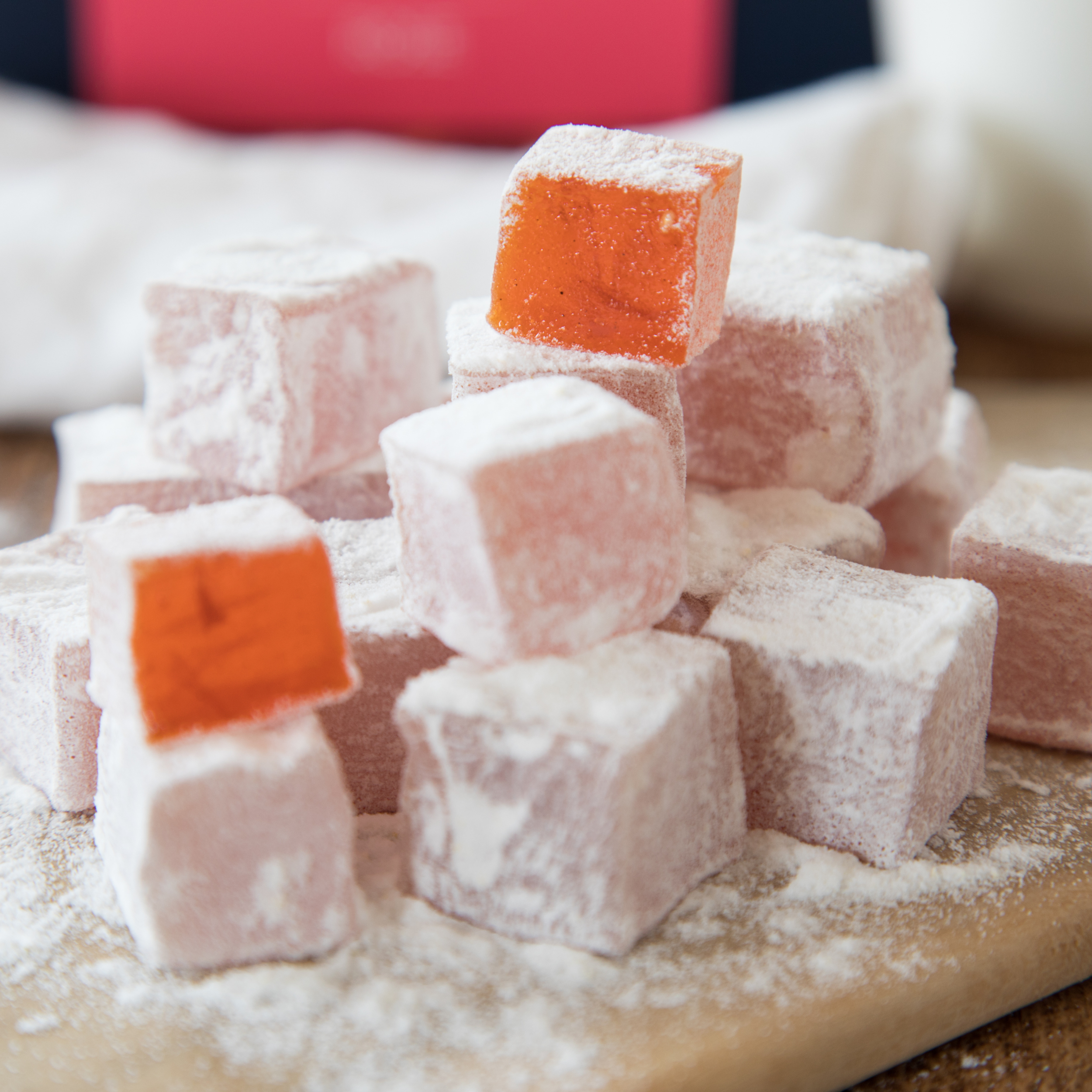 Ozerlat UK - Vente Bonbons gélifiés - Véritable délice turc aux pétales de rose ; à base de plantes, respectueux des végétaliens2