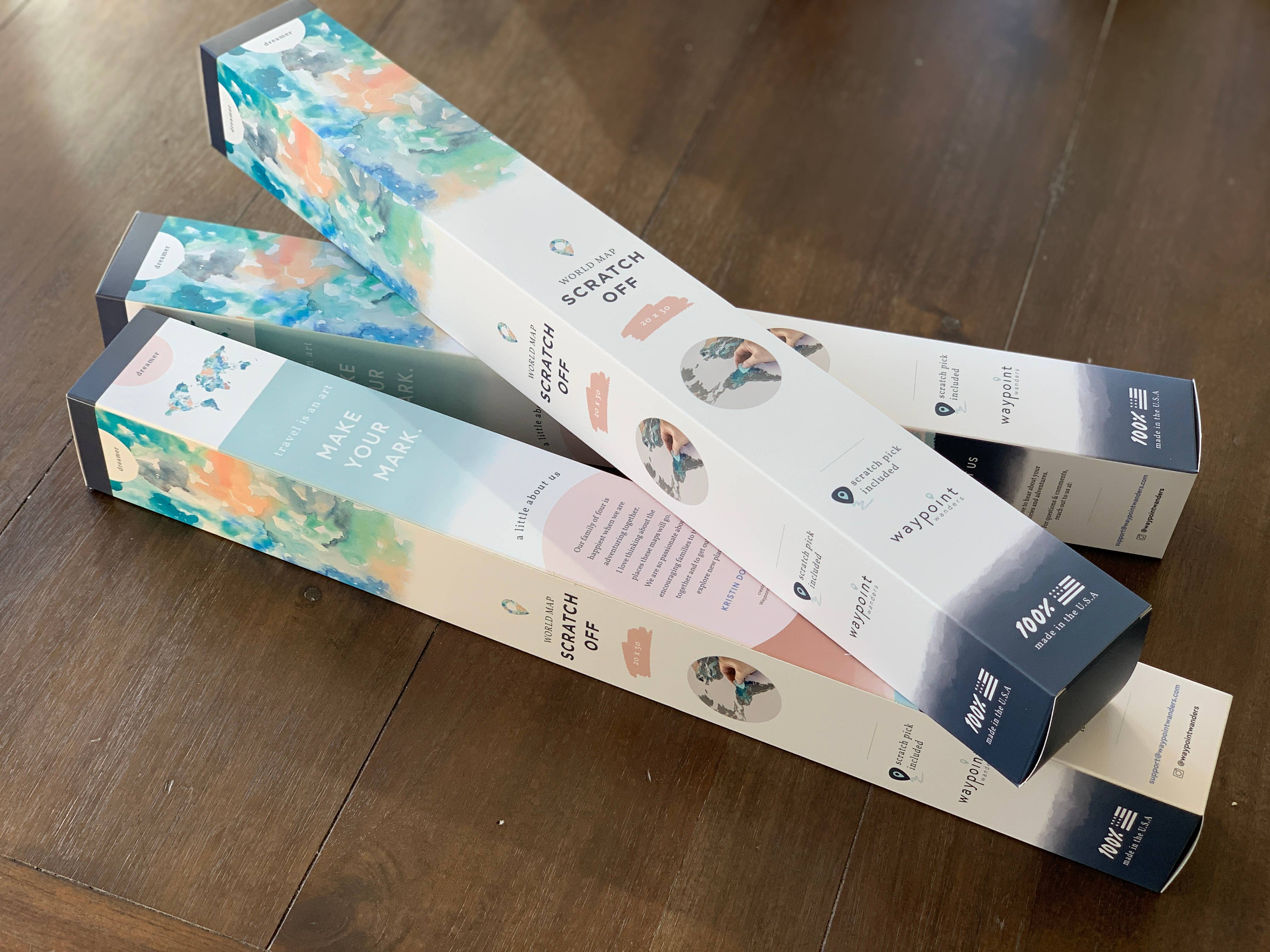 Waypoint Wanders – wholesale Karta – Dreamer World Scratch Off Karta2