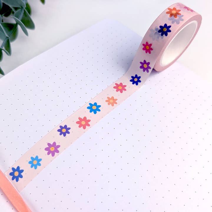 Flower Power Washi for wholesale by Peach and Mimi