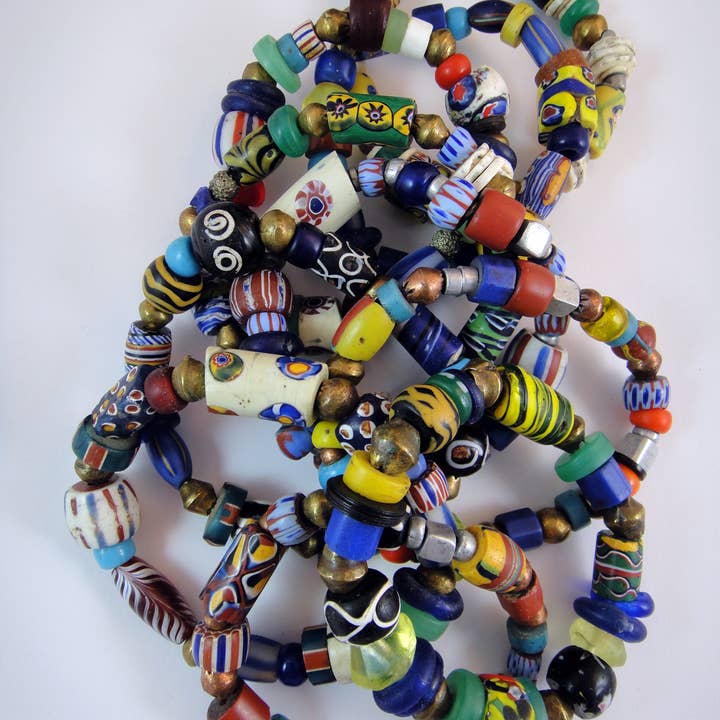 Tika - Venta al por mayor Pulsera de cuentas - Pulsera de cuentas comerciales africanas - Grande