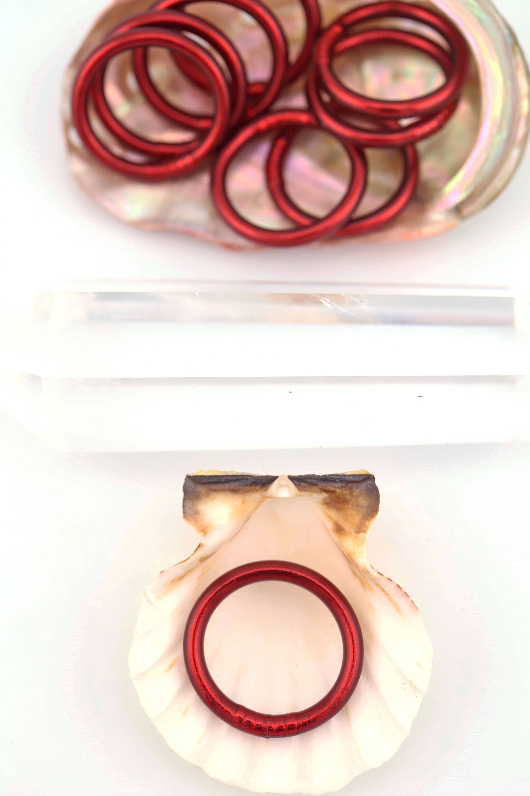 Woman Shops World - Vente Anneau/bague à empiler - Bagues de temple bouddhiste thaïlandaises simples, colorées, Kumlai29