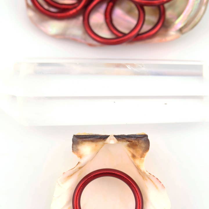 Woman Shops World - Vente Anneau/bague à empiler - Bagues de temple bouddhiste thaïlandaises simples, colorées, Kumlai29