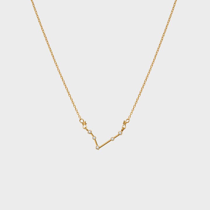 Aries Constellation CZ Outline Necklace for wholesale by Thesis of Alexandria