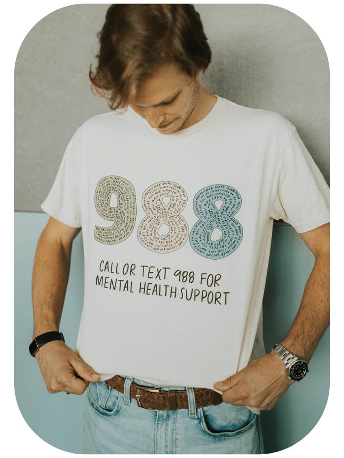 988//Du bist geliebt, du bist keine Bürde, du bist wichtig (beinhaltet einen Backprint!) - T-shirt für den Großhandel von Self-Care Is For Everyone