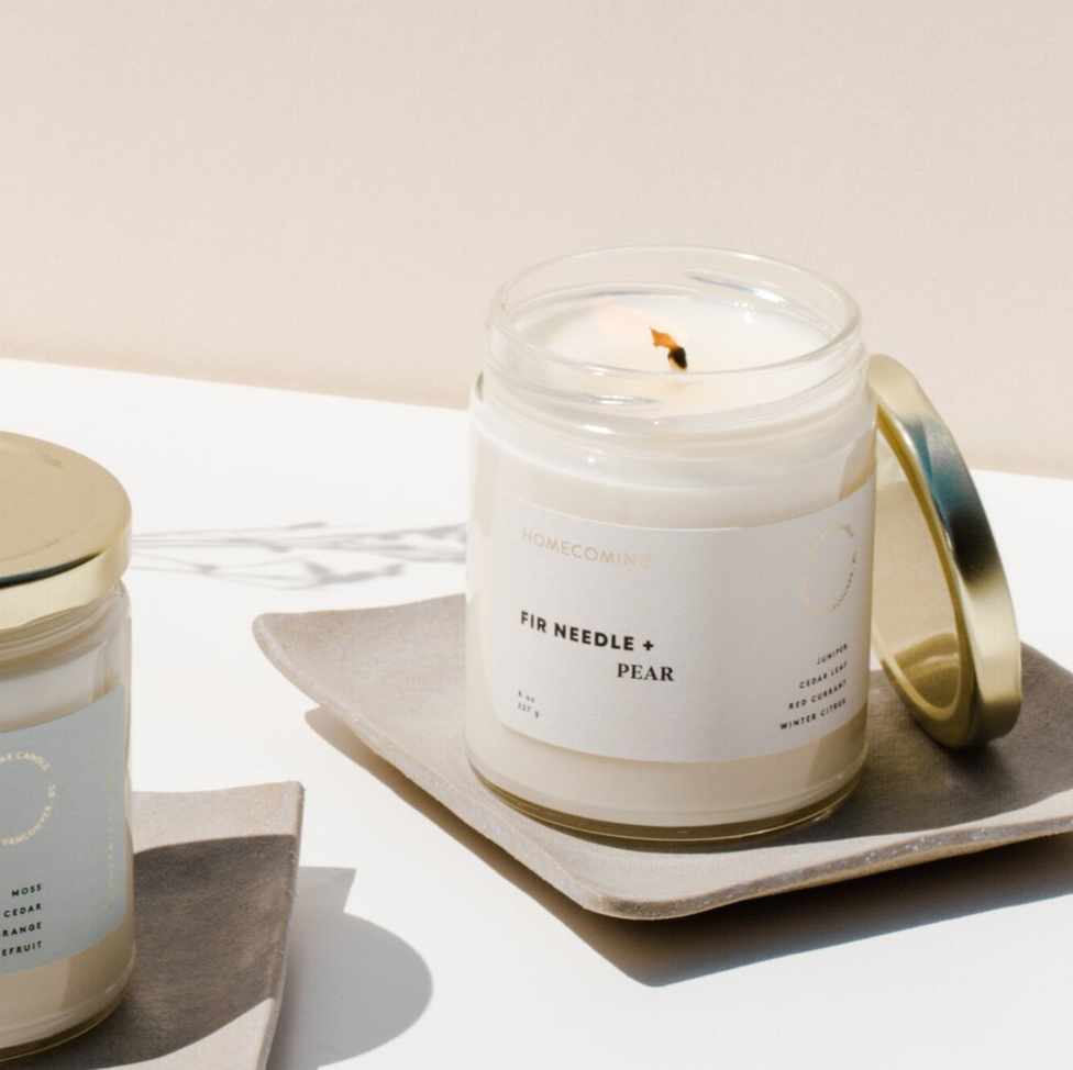 Homecoming – Engroshandel Glaslys – Fir Needle+Pære Soy Wax Candle2