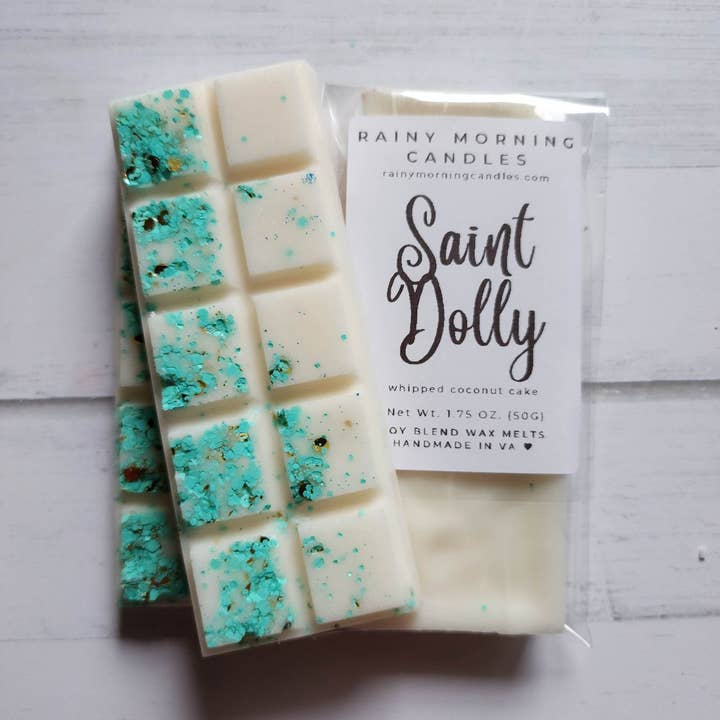 Rainy Morning Candles - Wholesale Wax Melt - Saint Dolly | Coconut Cake Snap Bar Wax Melts0
