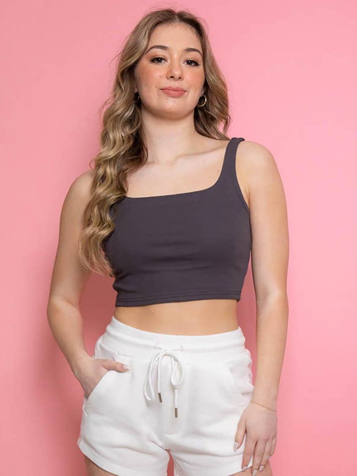 RYAN Top Corto Moderno con Escote Cuadrado para venta al por mayor de Miss Behave Girls Corp.