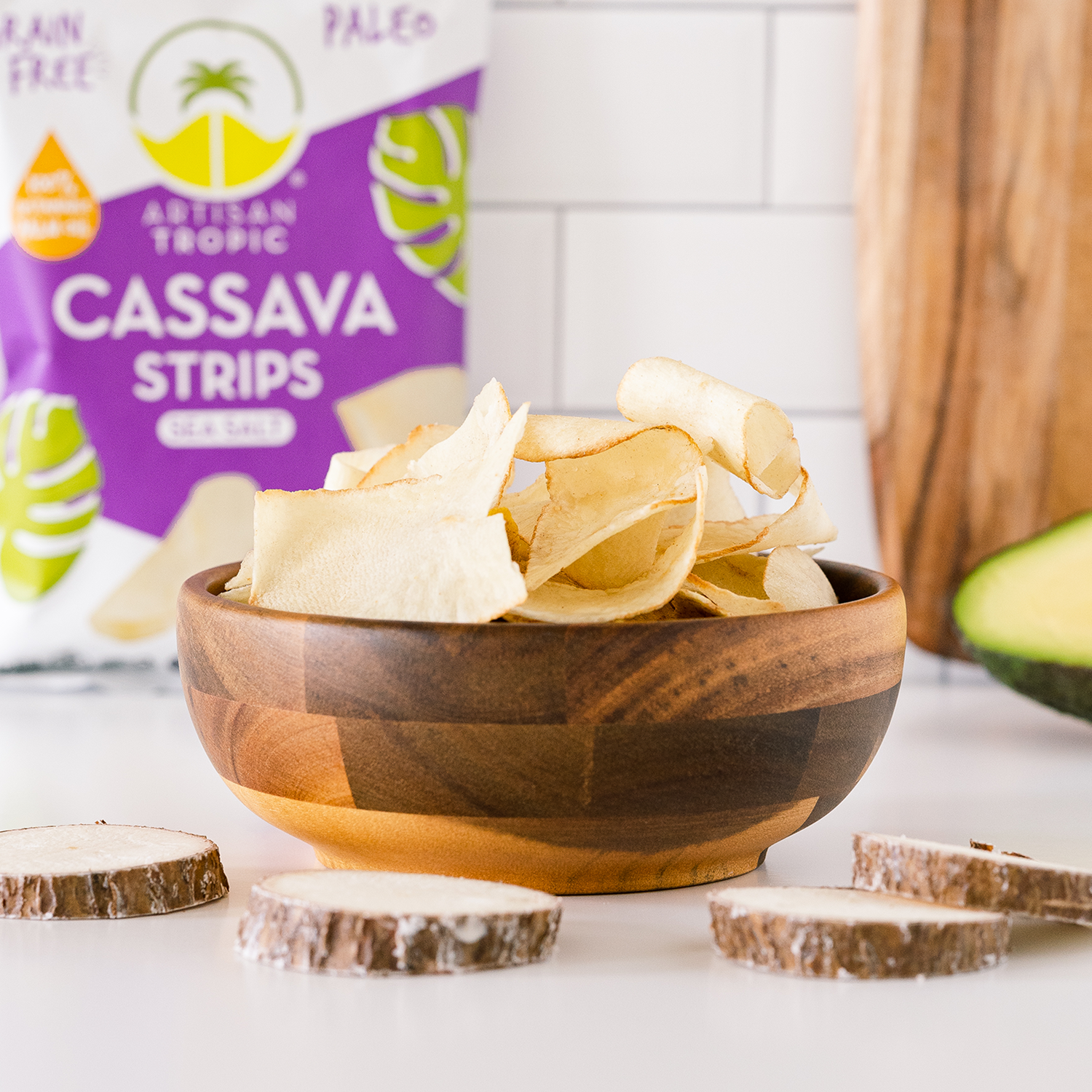 Artisan Tropic - Wholesale Chips - 2 oz Cassava Strips: Sea Salt2