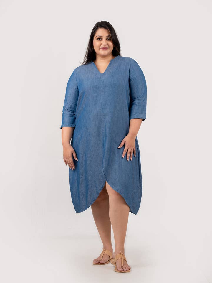 Ladies Casual Dress - High Low for wholesale by Double XL