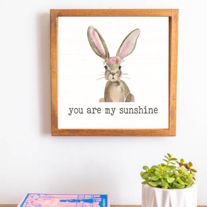 Arte mural «You Are My Sunshine» de 12 x 12 pulgadas para venta al por mayor de Rustic Marlin